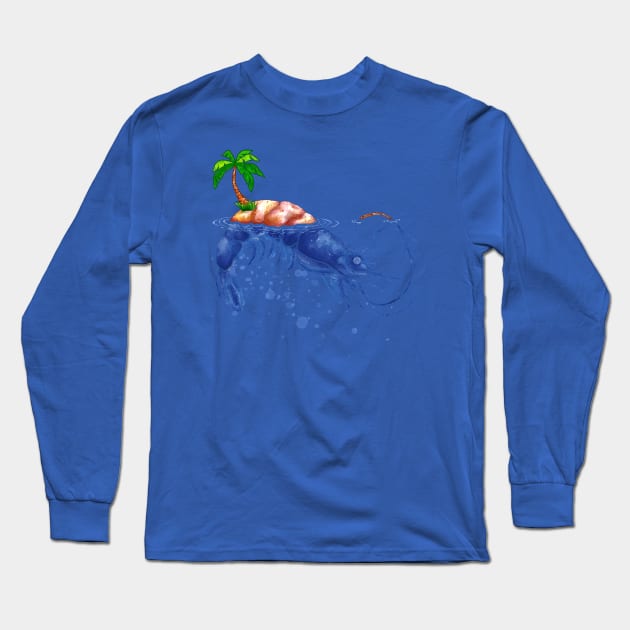 Shrimp Island Long Sleeve T-Shirt by supercuss